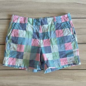 Vineyard Vines Whale Patchwork Shorts Blue Size 8 EUC